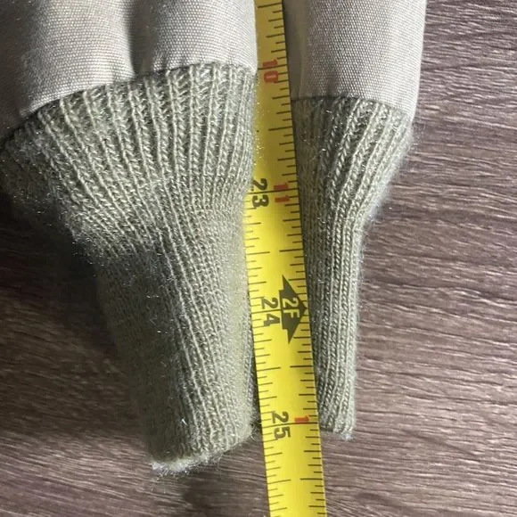 Vintage Unisex Fox Knapp Khaki Bomber Jacket Size Small - Picture 8 of 10